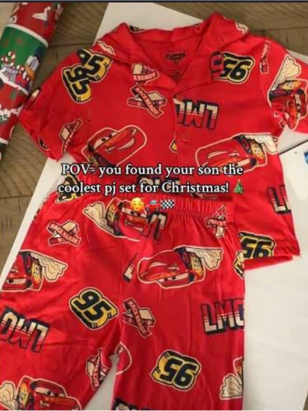 Disney Lightning McQueen Red Kids Pajama Set